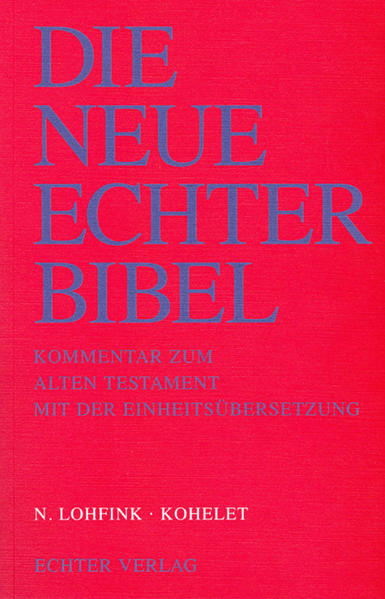 DIE NEUE ECHTER BIBEL ist seit langem der erste katholische Kommentar zum Alten Testament im deutschen Sprachbereich. DIE NEUE ECHTER BIBEL dient allen, die das Alte Testament besser kennenlernen möchten, besonders denen, die den Reichtum an alttestamentlichen Lesungen, den uns die erneuerte Liturgie geschenkt hat, für sich oder für andere erschließen wollen. DIE NEUE ECHTER BIBEL übernimmt den Text der Einheitsübersetzung. Die Einheitsübersetzung wurde geschaffen für Liturgie, Verkündigung, Schule und Studium. Sie wurde in die Lektionare, das Stundenbuch und die Schulbibeln aufgenommen. Die Neue Echter Bibel ist deshalb eine große Hilfe für alle, die mit der Einheitsübersetzung umgehen. DIE NEUE ECHTER BIBEL informiert präzise und knapp über den gegenwärtigen Stand der Exegese, ohne die Fachdiskussion lang und breit wiederzugeben. Sie ist auf das theologische Verständnis des Textes und auf die Erfassung seines Kerygmas angelegt.