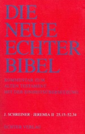 DIE NEUE ECHTER BIBEL ist seit langem der erste katholische Kommentar zum Alten Testament im deutschen Sprachbereich. DIE NEUE ECHTER BIBEL dient allen, die das Alte Testament besser kennenlernen möchten, besonders denen, die den Reichtum an alttestamentlichen Lesungen, den uns die erneuerte Liturgie geschenkt hat, für sich oder für andere erschließen wollen.