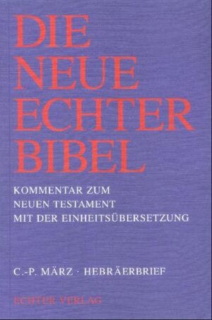 DIE NEUE ECHTER BIBEL übernimmt den Text der Einheitsübersetzung. Die Einheitsübersetzung wurde geschaffen für Liturgie, Verkündigung, Schule und Studium. Sie wurde in die Lektionare, das Stundenbuch und die Schulbibeln aufgenommen. DIE NEUE ECHTER BIBEL ist deshalb eine große Hilfe für alle, die mit der Einheitsübersetzung umgehen. Band 16, HEBRÄERBRRIEF: Mit dem Hebräerbrief versucht ein unbekannter Autor gegen Ende des 19. Jahrhunderts verunsicherte Christen im Glauben zu stärken. Die vorliegende Kommentierung interpretiert die dem heutigen Leser weiterhin rätselhaft erscheinende Schrift auf dem Hintergrund dieses paränetischen Ansatzes als christologisch-paränetische Entfaltung des christlichen Glaubens, die trösten, mahnen und ermutigen will.