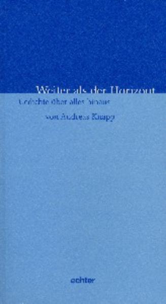 In Andreas Knapps Gedichten klingt die ungestillte Sehnsucht nach jener kühnen Liebe an, die aufs Ganze geht, die sich mit nichts weniger als dem lebendigen Gott begnügt. Es sind Such-Worte, die fern einer zerredeten Sakralsprache „geistesgegenwärtig“ aus dem Herzen kommen