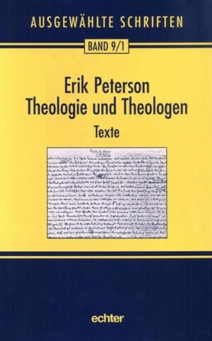 Band 9/1: Im Rahmen der seit 1994 erscheinenden „Ausgewählten Schriften“ versammelt dieser Band veröffentlichte und unveröffentlichte Beiträge Petersons zur Frage nach dem Wesen der Theologie und ihrem Erscheinungsbild vor allem in der protestantischen, aber auch in der katholischen Welt. Er enthält Reflexionen über das Dogma, über die Formen der Exegese sowie über theologische Grundfragen wie das Verhältnis zum Beispiel von Glauben und Wissen, von Metaphysik und Mystik. Im Vordergrund steht die Entwicklung der neuzeitlich-modernen Theologie des Protestantismus bis hin zu Petersons Auseinandersetzungen mit zeitgenössischen Theologen wie Adolf von Harnack und Paul Althaus. Einen Schwerpunkt bildet die Kritik der dialektischen Theologie Karl Barths, der sich 1923/24 eine hier nun veröffentlichte Vorlesung Petersons über Thomas von Aquin anhörte. „Unentbehrlich für die Geschichte von Theologie und Kirche im 20. Jahrhundert!“ (Karl Kardinal Lehmann) Band 9/2: „Kürzlich war Karl Barth bei mir, um mir zu sagen, dass er eine unglückliche Liebe zu mir habe und gerne ins Reine kommen möchte“, berichtete Erik Peterson 1922. Der Austausch zwischen beiden gewährt einen bewegenden Einblick in die Bemühungen zweier hochkarätiger Theologen, sich über Theologie und Kirche in der Gegenwart zu verständigen. Dieser Briefwechsel bildet das Herzstück des Bandes. Ergänzt wird er durch Tagebuchaufzeichnungen, autobiographische Texte sowie die abgründigen Briefe Petersons an Theodor Haecker, außerdem durch Korrespondenzen mit Rudolf Bultmann, Hans Urs von Balthasar, Gerardus van der Leeuw, Friedrich Heiler, Oscar Cullmann u.a. So bietet dieser Band die Chronik einer aufwühlenden religiösen Biographie zwischen 1910 bis 1960, abgerundet von Erinnerungen an Peterson aus der Feder vieler Weggefährten.