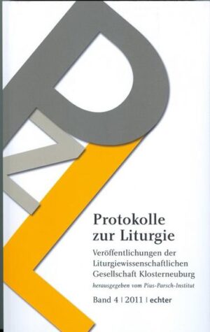 Das Augustiner Chorherrenstift Klosterneuburg bei Wien hat große liturgiegeschichtliche Bedeutung und ist bis heute ein Zentrum liturgischen und liturgiewissenschaftlichen Arbeitens. Es ist Ausgangpunkt der Volksliturgischen Bewegung von Pius Parsch. Seit mehreren Jahrzehnten hat hier auch die Liturgiepastoral für die Großstadt Wien ihren Schwerpunkt. Das „Pius- Parsch-Institut für Liturgiewissenschaft und Sakramententheologie“ sowie die „Liturgiewissenschaftliche Gesellschaft Klosterneuburg“ haben hier ihren Sitz. Mit dem vorliegenden Band 4 der „Protokolle zur Liturgie“ werden im ersten Teil Beiträge aus dem weiten Feld der heutigen Liturgiewissenschaft und im zweiten Teil Arbeiten mit Bezug zur Praxis liturgischen Feierns veröffentlicht. Dabei weiß sich das Jahrbuch zugleich der großen wissenschaftlichen Tradition des Chorherrenstiftes Klosterneuburg, das im Jahr 2014 das 900. Jahr seines Bestehens feiert, verpflichtet. Herausgeber der „Protokolle zur Liturgie“ ist das Pius-Parsch-Institut im Auftrag der Liturgiewissenschaftlichen Gesellschaft Klosterneuburg. Der vorliegende Band 4 bietet Beiträge von Manfred Probst (Vallendar), Wolfgang Reuter (Vallendar), Klemens Richter (Münster), Hans-Christian Seraphim (Nürnberg), Josef Keplinger (Linz), Michael Kunzler (Paderborn), Jan-Heiner Tück (Wien), Edgar Josef Korherr (Graz) und Michael P. Okyerefo (Accra in Ghana).