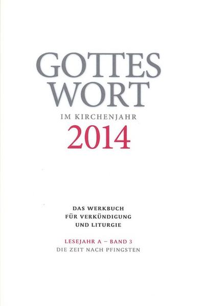 Gottes Wort im Kirchenjahr, das Werkbuch für Verkündigung und Liturgie, ist die bewährte Hilfe zur Gestaltung von Eucharistiefeiern und Wort-Gottes-Feiern. Für jeden Sonn- und Festtag bietet Gottes Wort im Kirchenjahr:-Anregungen und Texte zur Liturgie-Liedvorschläge aus dem Gotteslob-Einführungsworte in Eucharistiefeier und Wort-Gottes-Feier-Hinführungen zu den Schriftlesungen-Fürbitten-eine Predigtvorlage zur Lesung (AT/ NT im Wechsel)-eine Predigtvorlage zum Evangelium-eine Kurzpredigt als Lesepredigt für die Wort-Gottes-Feier-eine Kinderpredigt mit Vorschlägen zur Eröffnung und Fürbitten-weitere Texte und Anregungen zur Gestaltung der Eucharistiefeier und Wort-Gottes-Feier Außerdem gehören Predigten und Gottesdienstentwürfe für besondere Gelegenheiten zum Repertoire von Gottes Wort im Kirchenjahr.