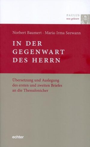 Als letzter der sogenannten Hauptbriefe von Paulus erscheint nun die Übersetzung und Auslegung von 1 Thess, und zwar zusammen mit 2 Thess, der vielfach als nachpaulinisch gilt. Grundlegend für die neue Sicht ist die Arbeit von M.-I. Seewann, „,Tag des Herrn‘ und ,Parusie‘“ (fzb 130) mit einer Analyse von 2 Thess 2. Demnach gibt es in beiden Briefen keine ,Nah-Erwartung‘. In 1 Thess bedeutet parousia vielmehr dreimal die Gegenwart Christi bei den Seinen hier und jetzt