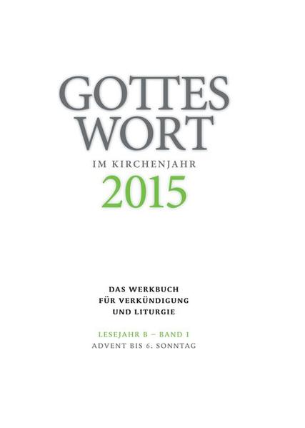 GOTTES WORT IM KIRCHENJAHR, das Werkbuch für Verkündigung und Liturgie, ist die bewährte Hilfe zur Gestaltung von Eucharistiefeiern und Wort-Gottes-Feiern. Für jeden Sonn- und Festtag bietet Gottes Wort im Kirchenjahr:-Anregungen und Texte zur Liturgie-Liedvorschläge aus dem Gotteslob-Einführungsworte in Eucharistiefeier und Wort-Gottes-Feier-Hinführungen zu den Schriftlesungen-Fürbitten-eine Predigtvorlage zur Lesung (AT/ NT im Wechsel)-eine Predigtvorlage zum Evangelium-eine Kurzpredigt als Lesepredigt für die Wort-Gottes-Feier-eine Kinderpredigt mit Vorschlägen zur Eröffnung und Fürbitten-weitere Texte und Anregungen zur Gestaltung der Eucharistiefeier und Wort-Gottes-Feier Außerdem gehören Predigten und Gottesdienstentwürfe für besondere Gelegenheiten zum Repertoire von Gottes Wort im Kirchenjahr.