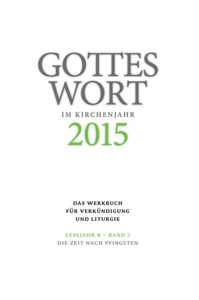 Gottes Wort im Kirchenjahr, das Werkbuch für Verkündigung und Liturgie, ist die bewährte Hilfe zur Gestaltung von Eucharistiefeiern und Wort-Gottes-Feiern. Für jeden Sonn- und Festtag bietet Gottes Wort im Kirchenjahr:-Anregungen und Texte zur Liturgie-Liedvorschläge aus dem Gotteslob-Einführungsworte in Eucharistiefeier und Wort-Gottes-Feier-Hinführungen zu den Schriftlesungen-Fürbitten-eine Predigtvorlage zur Lesung (AT/ NT im Wechsel)-eine Predigtvorlage zum Evangelium-eine Kurzpredigt als Lesepredigt für die Wort-Gottes-Feier-eine Kinderpredigt mit Vorschlägen zur Eröffnung und Fürbitten-weitere Texte und Anregungen zur Gestaltung der Eucharistiefeier und Wort-Gottes-Feier Außerdem gehören Predigten und Gottesdienstentwürfe für besondere Gelegenheiten zum Repertoire von Gottes Wort im Kirchenjahr.