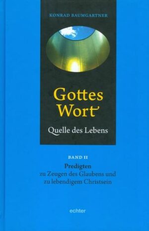 Im zweiten Band des Doppelwerks „Gottes Wort-Quelle des Lebens“ werden Predigten zu „Zeugen des Glaubens und zu lebendigem Christsein“ vorgestellt: zu Jesus Christus, zu Propheten in der Bibel und in unserer Zeit, zu Maria, zu den Engeln, zu den Aposteln und zu heiligen Frauen und Männern