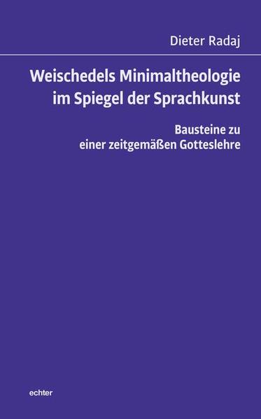 Bausteine zu einer zeitgemäßen Gotteslehre-diese legt Dieter Radaj vor, ausgehend von der streng rationalen philosophischen Theologie Wilhelm Weischedels. Dieser „Minimaltheologie“ wird die Lebensphilosophie dreier bekannter Sprachkunstwerke gegenübergestellt. Der Willensentscheid, die Lebenswirklichkeit ganzheitlich zu erfassen, führt zur christlichen Offenbarungstheologie, die sich als verträglich mit den neueren Erkenntnissen der Natur- und Geisteswissenschaften erweist. Die Frage nach der Verantwortlichkeit des Menschen auf dieser Erde im Verhältnis zum ewigen Gottesreich wird aus Sicht der christlichen, islamischen und jüdischen Theologie erörtert.