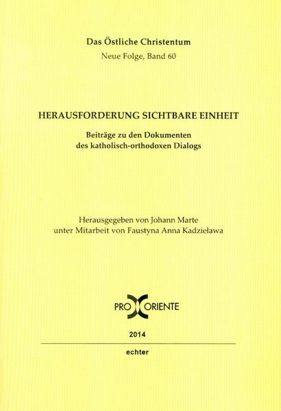 In den vergangenen 30 Jahren wurden zwischen der Orthodoxen Kirche und der Katholischen Kirche eine Fülle von Dokumenten erarbeitet, die weitgehende Annäherung und weitreichende Gemeinsamkeiten zwischen den beiden Kirchen festhalten konnten. Diese ermutigenden Zeugnisse ökumenischer Übereinkünfte, die letztlich auf die volle Kirchengemeinschaft zielen, lösten bisher nur eingeschränkt Resonanz aus und wurden außer in der universitären Theologie kaum beachtet. Die Rezeption auf der Ebene der Kirchenleitungen und vor allem in den konkreten Gemeinden stellt eine große Herausforderung für das Anliegen der Texte dar. Die Gründungsversammlung der orthodox-katholischen Dialogkommission fand 1980 auf Patmos und Rhodos statt. Im September 2010 tagte sie zuletzt in Wien. Ein willkommener Anlass, über die bisherigen Ergebnisse Bilanz zu ziehen und sie einem breiten Publikum näher zu bringen.