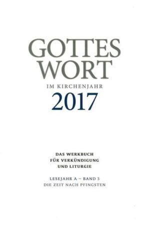 Für jeden Sonn- und Festtag bietet Gottes Wort im Kirchenjahr:-Anregungen und Texte zur Liturgie-Liedvorschläge aus dem Gotteslob-Einführungsworte in Eucharistiefeier und Wort-Gottes-Feier-Hinführungen zu den Schriftlesungen-Fürbitten-eine Predigtvorlage zur Lesung (AT/ NT im Wechsel)-eine Predigtvorlage zum Evangelium-eine Kurzpredigt als Lesepredigt für die Wort-Gottes-Feier-eine Kinderpredigt mit Vorschlägen zur Eröffnung und Fürbitten-weitere Texte und Anregungen zur Gestaltung der Eucharistiefeier und Wort-Gottes-Feier Predigten und Gottesdienstentwürfe für besondere Gelegenheiten gehören ebenfalls zum Repertoire.