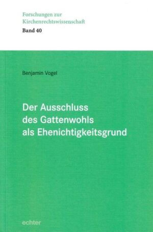 Nach dem Gesetzbuch der katholischen Kirche ist die Ehe nicht nur auf Nachkommenschaft hingeordnet, sondern auch auf das bonum coniugum, das Wohl der Gatten: Damit ist die erneuerte Ehelehre des II. Vatikanischen Konzils rechtlich umgesetzt