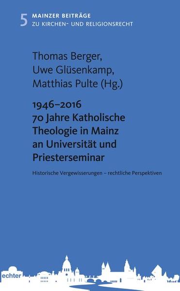 Nur ein Jahr nach dem Ende des Zweiten Weltkriegs eröffnete die Johannes Gutenberg-Universität in Mainz ihre Pforten. Die Katholisch-Theologische Fakultät des Bischöflichen Priesterseminars, welche nach dem Untergang des geistlichen Kurfürstentums Mainz die akademische Tradition der alten kurfürstlichen Universität seit 1477 fortgeführt hatte, gehörte zu den Gründungsfakultäten der heutigen Mainzer Universität. Das Jubiläum zur Wiederbegründung der Universität war Anlass für die Herausgabe dieser Festschrift. Die in ihr versammelten Beiträge schauen nicht nur zurück in die Geschichte, sondern blicken auch in die Gegenwart und Zukunft der rechtlichen Verankerung katholischer Theologie im 21. Jahrhundert am Universitätsstandort Mainz.