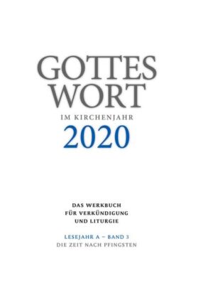 Gottes Wort im Kirchenjahr, das Werkbuch für Verkündigung und Liturgie, ist die bewährte Hilfe zur Gestaltung von Eucharistiefeiern und Wort-Gottes-Feiern. Für jeden Sonn- und Festtag bietet Gottes Wort im Kirchenjahr:-Anregungen und Texte zur Liturgie-Liedvorschläge aus dem Gotteslob-Einführungsworte in Eucharistiefeier und Wort-Gottes-Feier-Hinführungen zu den Schriftlesungen-Fürbitten-eine Predigtvorlage zur Lesung (AT/NT im Wechsel)-eine Predigtvorlage zum Evangelium-eine Kurzpredigt als Lesepredigt für die Wort-Gottes-Feier-eine Kinderpredigt mit Vorschlägen zur Eröffnung und Fürbitten-weitere Texte und Anregungen zur Gestaltung der Eucharistiefeier und Wort-Gottes-Feier Außerdem gehören Predigten und Gottesdienstentwürfe für besondere Gelegenheiten zum Repertoire von Gottes Wort im Kirchenjahr.