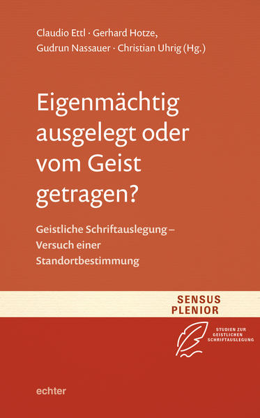 Geistliche Schriftauslegung gilt im akademischen Bereich oftmals als suspekt und wird zumindest im deutschen Sprachraum wenig beachtet. Andererseits ist in den letzten Jahrzehnten das Bewusstsein gewachsen, dass eine Beschränkung auf historisch-kritische Methoden der Schriftauslegung einseitig sein und sogar vom Lesen der Bibel abschrecken kann. Der Band dokumentiert die Beiträge einer Tagung zur Standortbestimmung geistlicher Schriftauslegung. Er bildet den Auftakt einer Reihe, die markante Beispiele geistlicher Lektüre der Schrift aus verschiedenen Epochen der Geschichte vorstellt und sie in ein Verhältnis zur historisch-kritischen Exegese setzt.