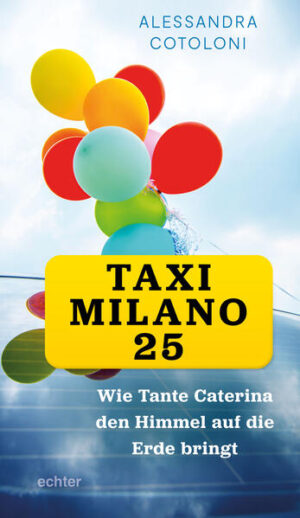 In Florenz und ganz Italien kennt jeder das bunte Taxi Milano 25 mit seiner Fahrerin „Zia Caterina“. Sie sieht aus, als sei sie direkt einem Märchen entstiegen: blonde Locken, einen Blumenhut so große wie ein Wagenrad auf dem Kopf, wehender Umhang, witzige Brille, Schirmchen. Die Schriftstellerin Alessandra Cotoloni steigt in dieses seltsame Taxi ein. Sie nimmt die Leser und Leserinnen und Leser mit auf eine Reise zwischen Erde und Himmel, Tod und Leben. Einfühlsam beschreibt sie, wie aus Caterina Bellandi Stück für Stück die Kunstfigur „Zia Caterina“ - Tante Caterina wurde: aus einer Taxifahrerin eine märchenhafte Verwandte. Zia Caterina fährt kranke Kinder kostenlos zur Krebstherapie, erfüllt ihnen Wünsche, hört zu. Nach dem Tod eines Kindes hält sie auf besondere Weise die Erinnerung lebendig. So hilft sie Eltern, mit dem Schmerz zu leben. Es lohnt sich, geistig ins Taxi Milano 25 einzusteigen und mit Hilfe von Alessandra Cotoloni den Weisheiten der besonderen Fahrerin zu lauschen.