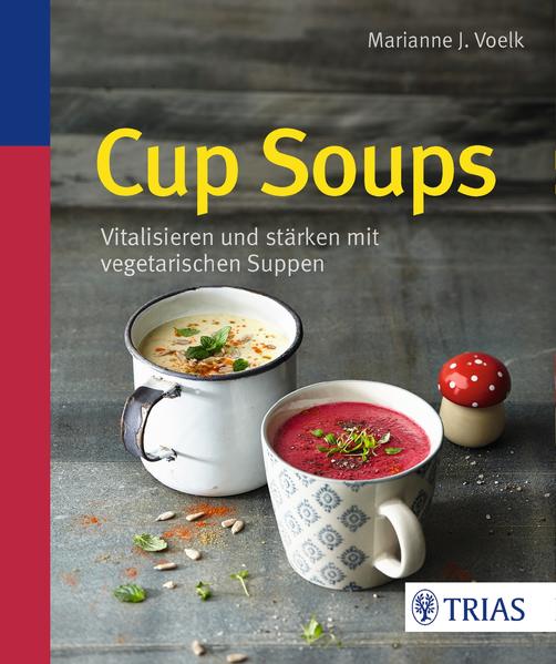 Cup Soups Power-Suppen vegetarisch und gesund. Kleine Tasse, große Power! Hier kommt sie endlich: DIE Alternative zu Smoothies und Säften. Statt kalt und süß wird es nun wohlig-warm und herzhaft. Das Prinzip ist denkbar simpel: Gemüse zerkleinern, rein in den Mixer, pürieren, bis alles cremig ist, leicht erwärmen - fertig! So haben Sie ruckzuck eine Tasse, die randvoll ist mit wertvollen Bioaktivstoffen, Vitaminen und Mineralien. Gemütlich auf dem Sofa schlürfen, mitnehmen ins Büro oder auf Vorrat einfrieren: alles ist möglich! Ob Sie Ihr Immunsystem stärken möchten, den Stoffwechsel ankurbeln, detoxen oder abnehmen - für jeden Anlass gibt es leckere Rezepte, die einfach und superschnell gelingen und Ihrer Gesundheit einen Boost verleihen. Kleine Tasse mit großem Gesundheitsfaktor - guten Appetit!