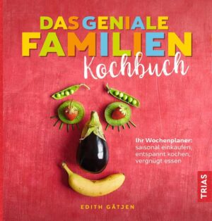 Familienküche - leicht gemacht Wer möchte das nicht - frisch, saisonal und gesund kochen! Aber manchmal gehen einem im turbulenten Alltag die Rezeptideen aus und die Zeit wird knapp. Und schon sind wieder die Spaghetti im Topf ... Jetzt kommt die Rettung, denn hier hat jemand für Sie vorgeplant: Edith Gätjen, selbst 4-fache Mutter, stellt Ihnen die besten Familienrezepte für jede Woche zusammen. Mehr Vielfalt dank Wochenplänen: Für jede Woche finden Sie einen fertigen Kochplan mit Einkaufsliste. So haben Sie alles im Haus, was Sie in den folgenden Tagen benötigen. Über 370 Rezepte - Abwechslung garantiert: Gemüse und Obst nutzen, das der Wochenmarkt gerade bietet. Gesund, köstlich - und schonend für den Geldbeutel. Zeit sparen: praktische Kombirezepte und die besten Tipps zum Vorbereiten, Aufbewahren und für die Resteverwertung. Saisonal, lecker und garantiert familientauglich!