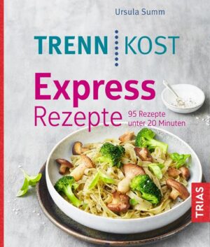 Turbo-Trennkost-Rezepte Trennkostgerecht essen ja - lange in der Küche stehen? Ein entschiedenes Nein! Muss auch nicht sein, denn hier finden Sie viele der Figur schmeichelnde Rezepte, die in 5 bis 20 Minuten dampfend und einladend auf dem Tisch stehen. - Schnell und einfach: Die Erfolgsmethode der Bestseller-Autorin Ursula Summ - jetzt auch für ein kleines Zeitbudget. - Abwechslung garantiert: Von herzhaft-klassisch bis exotisch-trendig - von pikant bis süß - für jedes Hüngerchen das Richtige. - Praktisch: Mit fertigen Lebensmitteln, die Ihnen das Kochen leichter machen. So funktioniert Abnehmen und gesund essen auch auf die Schnelle.