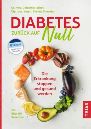 Diabetes Typ 2 zurückbilden - packen Sie es an! Die Zuckerkrankheit ist kein Schicksal, mit dem Sie leben müssen! Das zeigt der renommierte Präventivmediziner Dr. Johannes Scholl anhand der neuesten wissenschaftlichen Erkenntnisse. Mit diesem motivierenden und praktischen Ernährungsratgeber und Kochbuch durchbrechen Sie den gefährlichen Teufelskreis von hohen Insulinspiegeln und Leberverfettung und werden wieder gesund - schon nach wenigen Wochen ist der Stoffwechsel wieder im Lot, selbst wenn die Veranlagung für Diabetes in der Familie liegt. Auch bei einem Prädiabetes erreichen Sie damit die Normalisierung Ihres Zuckerstoffwechsels. So bringen Sie Ihren Stoffwechsel auf Trab: Spannend und ganz neu: Anhand der Untergruppen von Typ 2 sehen Sie, was Ihnen ganz individuell hilft - personalisierte Behandlung statt Gießkannen-Prinzip. Anders essen & bewegen: Wie Sie in kürzester Zeit von Low Carb und Intervallfasten profitieren und wie Sie Ausdauer- und Kraftsport optimal kombinieren. Mit über 100 Low-Car-Rezepten der Diplom-Oecotrophologin Bettina Snowdon - schnell, sättigend und unglaublich lecker. Zucker im Blick: die herausklappbaren Zuckerlöffel-Grafiken zeigen Ihnen, welche Lebensmittelmengen wie vielen Teelöffeln Zucker entsprechen - und wie Sie diese ersetzen. Tschüss Diabetes - starten Sie in Ihr neues Leben!