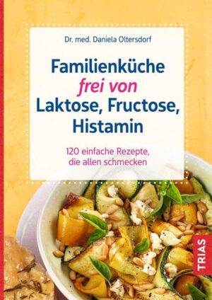 Entspanntes Familienessen trotz Intoleranzen Wenn ein oder sogar mehrere Familienmitglieder an einer Nahrungsmittelintoleranz- oder -allergie leiden, sei es gegen Laktose, Fructose, Histamin, Milcheiweiß oder Gluten, ist Kochen eine echte Herausforderung. So ging es Daniela Oltersdorf. Die Ärztin und Mutter dreier Kinder ergriff selbst die Initiative und schrieb ihr eigenes Kochbuch. Kochen ohne Extrawürste 120 verträgliche Basisrezepte, die allen in der Familie bekommen. Und mit Extras zum Verfeinern und Aufpeppen der Gerichte. So abwechslungsreich wie das Familienleben: zum Mitnehmen in die Schule und zum Sport, flotte Frühstücke, leckere Hauptgerichte fürs gemeinsame Essen und Rezeptklassiker, die alle lieben. Die Basics kennen: mit Austauschlisten für unverträgliche Zutaten, die perfekte Vorratskammer und die wichtigsten Steckbriefe zu den verschiedenen Intoleranzen.