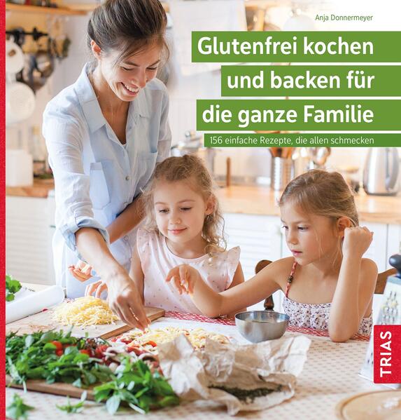 Diagnose Zöliakie? Anja Donnermeyer ist Mutter einer Tochter mit Glutenunverträglichkeit und weiß aus eigener Erfahrung, dass das die Familienküche erstmal auf den Kopf stellen kann. Doch sie hat bewiesen: „Glutenfrei“ und „unkompliziert und lecker“ schließen sich nicht aus. Mit diesem einfachen Leitfaden für glutenfreies Kochen und Backen meistern auch Sie die Herausforderung! Stressfrei einkaufen: Reformhaus und Spezialversand war gestern. Alle Rezepte kommen mit Zutaten aus dem Supermarkt um die Ecke aus. Keine Extrawürste: Weil glutenfrei hier auch lecker schmeckt, heißt es für Sie: Einmal kochen und alle essen mit. Was Kinder lieben: Von Lasagne über Frikadellen bis hin zum Fantakuchen. Hier finden Sie die ganze Bandbreite der klassischen Familienküche - Abwechslung garantiert. Backen leicht gemacht: Egal ob mit glutenfreien Fertigmehlen oder mit eigenen Mehlmischungen - mit bewährten Rezepten und den richtigen Kniffen gelingt das ganz gewiss auch Ihnen! Unkompliziert, alltagstauglich und allen schmeckt’s!