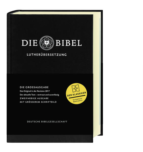 Für Menschen, die es anstrengend finden, kleingedruckte Texte zu lesen, ist diese Großdruckausgabe eine Wohltat. Zum 500-jährigen Reformationsjubiläum 2017 wurde die Lutherbibel vollständig überprüft und entspricht nun wieder dem aktuellen Stand der Bibelwissenschaft. Die neu revidierte Lutherbibel wird von der Evangelischen Kirche in Deutschland zum Gebrauch im Gottesdienst und Unterricht empfohlen. Sie ist auf dem aktuellen Stand der Bibelforschung, traditionsreich, verlässlich mit einer ausdrucksstarken Sprache.-Schriftgröße ca. 11 Punkt-Zweispaltiger Schriftsatz-Psalmen halbversweise einspaltig gesetzt-Kernstellen durch halbfette Schrift hervorgehoben-4 farbige Landkarten