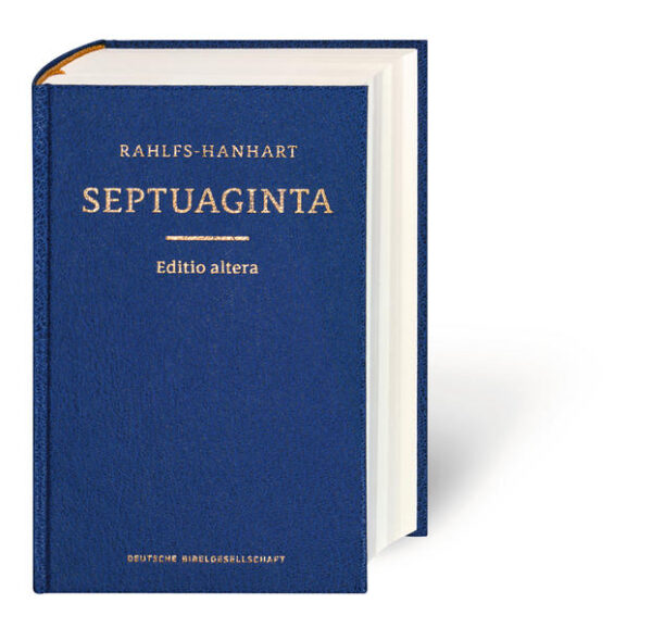 Die weltweit bekannte, seit Jahrzehnten bewährte Septuaginta-Ausgabe von Alfred Rahlfs erscheint jetzt in einer neuen, verbesserten und aktualisierten Ausgabe. Seit ihrem Erscheinen im Jahr 1935 ist die Septuaginta-Ausgabe von Alfred Rahlfs eine wichtige Grundlage der weltweiten Septuaginta-Forschung. Damit dies auch in Zukunft so bleibt, hat jetzt der international renommierte Septuaginta-Forscher Robert Hanhart die von der Deutschen Bibelgesellschaft besorgte Handausgabe der Rahlfs-Septuaginta neu durchgesehen. Dabei wurden der griechische Bibeltext und der kritische Apparat an weit über tausend Einzelstellen korrigiert und ergänzt. Die so entstandene "Editio altera" ist ab sofort die neue maßgebliche und dazu noch preiswerte Septuaginta-Handausgabe.