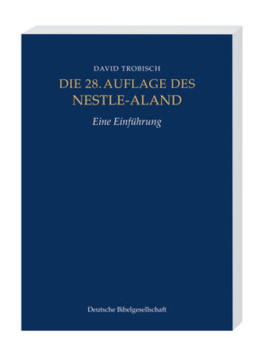 Um den Zugang der komplexen Neuauflage des Nestle-Aland Novum Testamentum Graece, 28. Auflage zu erleichtern und die vielfältigen Informationen in den Apparaten und Anhängen zu erschließen, hat David Trobisch diese neue Einführung verfasst. Ohne Vorkenntnisse vorauszusetzen, wendet er sich in einem ersten Teil an absolute Einsteiger und erläutert ihnen den Aufbau des Nestle-Aland. In einem zweiten Teil werden die Struktur des textkritischen Apparates und die Anhänge erörtert. Ein abschließender Teil dient der Vertiefung und hat dabei auch die erfahrenen Nutzer des Nestle-Aland im Blick. Ein besonderer Schwerpunkt liegt auf den Neuerungen der 28. Auflage. Die durchgehend zweifarbig gestaltete, lesefreundliche Einführung ist eine unentbehrliche Hilfe für alle, die den neuen Nestle-Aland mit größtmöglichem Gewinn nutzen wollen.