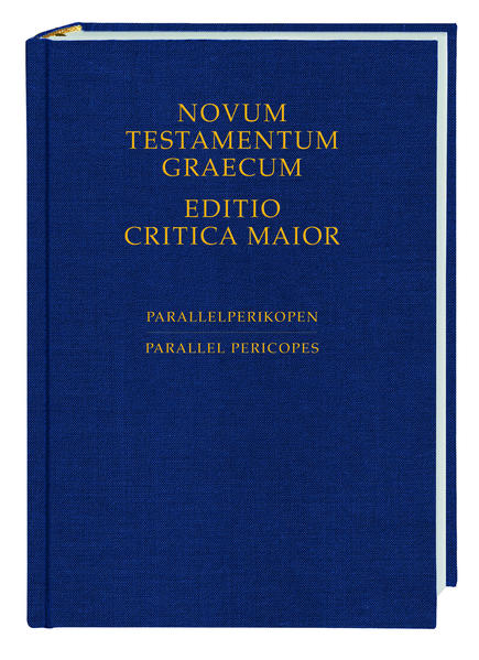 Die Editio Critica Maior dokumentiert die gesamte griechische Textgeschichte des Neuen Testaments im 1. Jahrtausend. In diesem Sonderband erscheint nun erstmals Material zu den synoptischen Evangelien, das als Vorbereitung für die Evangelienedition dient. In einem synoptisch angelegten Apparat werden sämtliche Varianten von 159 Handschriften dokumentiert, die in 41 Parallelperikopen auftreten.