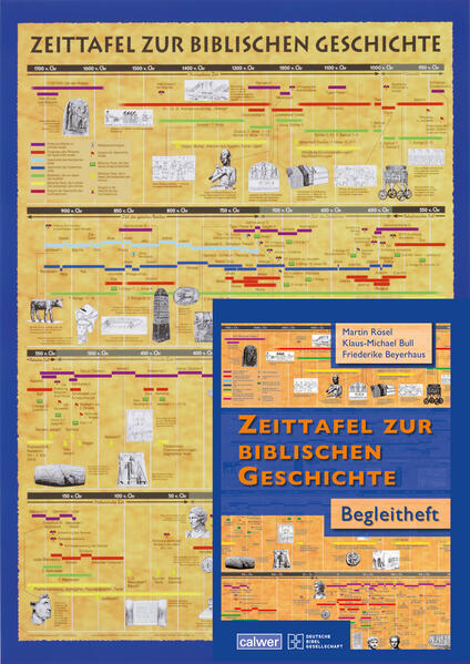 Das attraktive Angebot zum Sonderpreis: Der übersichtlich gestalteten Zeittafel zur biblischen Geschichte (gefalzt auf DIN A4) ist praktisch geschenkt das didaktische Begleitheft beigepackt.