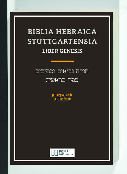 Der hebräische Text von Genesis als handliches Einzelheft auf festem Papier mit Schreibrand für Notizen. Inhalt und Druckbild sind identisch mit der aktuellen 5., verbesserten Auflage der Biblia Hebraica Stuttgartensia (ISBN 978-3-438-05219-3)