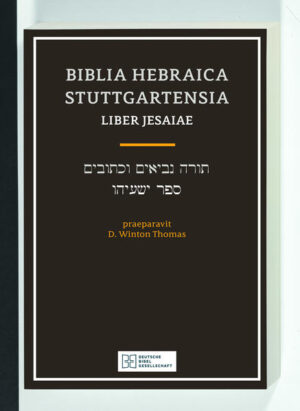 Der hebräische Text von Jesaja als handliches Einzelheft auf festem Papier mit Schreibrand für Notizen. Inhalt und Druckbild sind identisch mit der aktuellen 5., verbesserten Auflage der Biblia Hebraica Stuttgartensia (ISBN 978-3-438-05219-3)