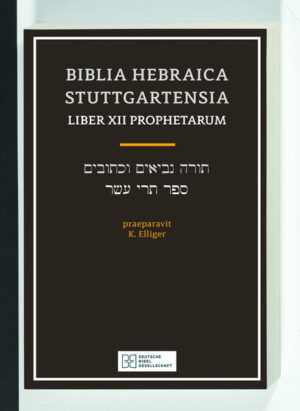 Der hebräische Text des Zwölfprophetenbuch als handliches Einzelheft auf festem Papier mit Schreibrand für Notizen. Inhalt und Druckbild sind identisch mit der aktuellen 5., verbesserten Auflage der Biblia Hebraica Stuttgartensia (ISBN 978-3-438-05219-3)