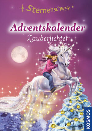 Der magische Adventskalender mit einer fantasievollen Geschichte in 24 versiegelten Kapiteln, vielen weihnachtlichen Extras und Geschenkpapier für bezaubernde Weihnachtsgeschenke. Laura bekommt ein überraschendes Geschenk: Ein Buch mit der Geschichte von vier Einhorn- Geschwistern in Arkadia, die im Winter das magische Licht in den vier Winden entzünden. Das wollen auch Laura und Sternenschweif probieren und finden heraus, was wahre Freundschaft bedeutet. Eine spannende und magische Geschichte mit viel Platz zum Träumen!