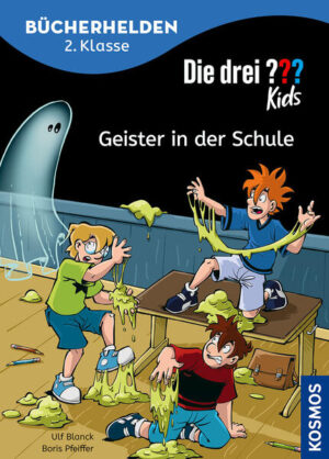 Gespenster gibt es doch gar nicht. Oder vielleicht doch? Justus, Peter und Bob helfen beim Einschulungsfest für die neuen Erstklässler mit. Die Vorfreude ist riesig, als sie am Vorabend das Buffet in der Turnhalle aufbauen. Doch plötzlich gehen die Lichter aus und unheimliche Geräusche klingen durch das ganze Schulgebäude. Will jemand die Feier verhindern? Die drei ??? aus Rocky Beach stürzen sich in ein aufregendes Grusel- Abenteuer. Ein spannender Fall zum lesen lernen mit vielen bunten Illustrationen und einem Rätsel nach jedem Kapitel. Mitfiebern und mit den Detektiven auf Geisterjagd gehen!