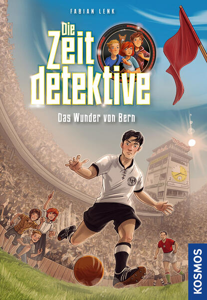 Was geschah damals in Bern? Die Zeitdetektive Kim, Julian, Leon und Katze Kija reisen in die Schweiz, um sich das legendäre Spiel Ungarn- Deutschland einmal genauer anzusehen. Wie konnte die Deutsche Nationalmannschaft 1954 doch noch gewinnen? Die Freunde sind beim Training und beim Finale der Weltmeisterschaft dabei. Dabei fällt ihnen auf, dass sich einige Leute im Stadion sehr verdächtig verhalten. Wer will den Fußballern schaden? Können die Zeitdetektive rechtzeitig eingreifen? Ein historisches Ereignis trifft auf einen fiktiven Kriminalfall. Mit spannenden Sachinfos und Comic- Illustrationen, die Hintergründe und Fakten erläutern.