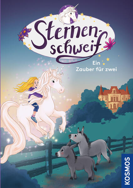 Einfach zu lesen - mit vielen farbigen Bildern - immer magisch! Zum Vorlesen und Selberlesen ab 7 Jahren. Beliebtes Thema Einhorn. Magische Geschichten, die die Fantasie anregen. Leicht lesbar durch Fibelschrift und einfache Sätze. Motiviert Leseanfänger. Stärkt die Lesekompetenz. Laura hat ein wunderbares Geheimnis: Ihr Pony Sternenschweif ist in Wirklichkeit ein Einhorn! Zusammen erleben die beiden Freunde viele magische Abenteuer. Sind die süß! Durch Zufall entdecken Laura und ihre Freundinnen zwei flauschige Esel. Wer hat sie bei der alten Villa im Wald gelassen? Wem gehören die beiden? Wer kümmert sich um sie? Anscheinend ist dort jemand regelmäßig nachts unterwegs. Als die Esel krank werden, versuchen Laura und Einhorn Sternenschweif ihnen zu helfen. Und die Freunde sind damit nicht allein! Finden sie ein neues Zuhause für die Tiere? Eine zauberhafte Freundschafts- und Einhorngeschichte mit vierfarbigen Illustrationen und großer Fibelschrift. Die Erfolgsreihe Sternenschweif: die perfekte Kombination aus Pferdegeschichte und Einhornabenteuer.