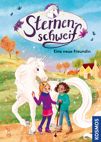 Einfach zu lesen- mit vielen farbigen Bildern - immer magisch! Zum Vorlesen und Selberlesen ab 7 Jahren. Beliebtes Thema Einhorn. Magische Geschichten, die die Fantasie anregen. Leicht lesbar durch Fibelschrift und einfache Sätze. Motiviert Leseanfänger. Stärkt die Lesekompetenz. Laura hat ein wunderbares Geheimnis: Ihr Pony Sternenschweif ist in Wirklichkeit ein Einhorn! Zusammen erleben die beiden Freunde viele magische Abenteuer. Bald ist Halloween! Laura und Sternenschweif verbringen ein paar Tage auf dem Reiterhof Apfelhain: Dort lernen sie das freche Pony Freudentanz kennen. Nachts erkunden Laura und Sternenschweif die Umgebung und lernen dabei das blinde Mädchen Alva kennen. Sie ist voller Sorge, dass Freudentanz verkauft wird. Können die Freunde Alva helfen? Freudentanz ist ebenfalls ein verzaubertes Einhorn! Eine magische Geschichte, die die Fantasie anregt. Die Erfolgsreihe Sternenschweif: die perfekte Kombination aus Pferdegeschichte und Einhornabenteuer.