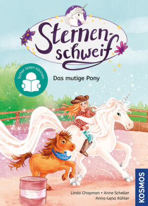 Sicher lesen können für Kinder ab 7 Jahren. Beliebtes Thema Einhorn. Magische Geschichten, die die Fantasie anregen. Leicht lesbar durch Erstleseschrift und einfache Sätze. Motiviert Leseanfänger. Stärkt die Lesekompetenz. Laura hat ein wunderbares Geheimnis: Ihr Pony Sternenschweif ist in Wirklichkeit ein Einhorn! Zusammen erleben die beiden Freunde viele magische Abenteuer. Poppy schafft es! Bei einem Westernreiten-Ferienkurs lernen Laura und Einhorn Sternenschweif das Mini-Shetlandpony Poppy kennen. Es ist ganz traurig, weil es von niemandem ernst genommen wird. Keiner traut dem Pony etwas zu! Alle halten es für viel zu klein. Laura und Sternenschweif haben eine tolle Idee. Sie überlegen sich eine ganz besondere Aufgabe, die nur Poppy erfüllen kann! Was haben die beiden vor? Geht ihr Plan wirklich auf? Eine zauberhafte Einhorn-Freundschaftsgeschichte zum Mitmachen. 80 Seiten in kurzen Kapiteln, leicht verständlicher Sprache und mit vielen vierfarbigen Illustrationen. Die Erfolgsreihe Sternenschweif: die perfekte Kombination aus Pferdegeschichte und Einhornabenteuer.