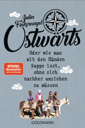 Das Buch zur erfolgreichen TV-Serie »Ostwärts« Wie isst man Suppe mit den Händen, ohne sich danach umziehen zu müssen? Und warum wird in Kirgistan der Tee dreimal zurück in die Kanne gegossen? Julia Finkernagel erzählt unterhaltsam von ihrer ganz persönlichen Premiere als »Go East«-Travellerin. In gut dreißig kurzen Episoden geht die Reise ab Leipzig durch Polen, die Slowakei, Ungarn, Rumänien, Bulgarien über Georgien, Südrussland und den Kaukasus, nach Kirgistan, Tadschikistan und Usbekistan bis in die Mongolei. Sie erzählt, wie sie sich in der Slowakei auf der Burg der Blutgräfin gruselte, in Russland im Gefängnis landete und warum sie Peter Maffay in Rumänien traf. Julia Finkernagel war nicht mit einem großen Fernseh-Team unterwegs, sondern allein mit einem Kameramann und einem Träger und kleinem Budget. So musste viel improvisiert werden, was beste Pointen und einen spannenden Blick hinter die Kulissen garantiert! Ausstattung: s/w, ca. 80 s/w-Fotos