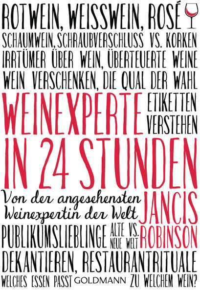 Viele Weinliebhaber würden gerne mehr über Ihr Lieblingsgetränk wissen, ohne teure Weinproben besuchen zu müssen. Jancis Robinson, die weltweit führende Weinexpertin, hat die Lösung: Sie teilt in ihrem prägnanten und gleichzeitig leicht verständlichen Handbuch ihre Erfahrungen auf ihrem Fachgebiet mit Witz, Autorität und in einer frischen und zugänglichen Sprache. Endlich steht es jedem offen, zu lernen, welcher Wein zu welchem Essen passt, welche Geheimnisse sich hinter den verschiedenen Rebsorten verbergen, welche Flasche zu welchem Anlass geöffnet werden sollte und was Farbe und Aroma über Geschmack und Abgang verraten. Jancis Robinsons Versprechen: In nur 24 Stunden kann wirklich jeder zum Weinexperten werden. Also schenken Sie sich ein Glas ein und lesen Sie los.