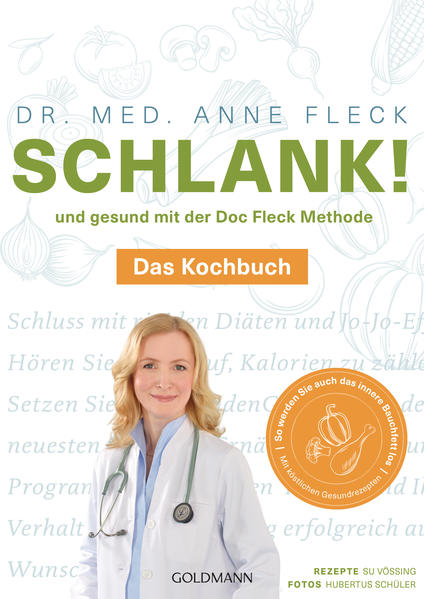 Die Wunderwaffe gegen Fettpolster! Der Bestseller jetzt in zwei Bänden: In Band 2/Das Kochbuch gibt es alle Rezepte aus »Schlank und gesund mit der Doc Fleck Methode« als Taschenbuch! 80 köstliche Gesundrezepte - entwickelt mit Sterneköchin Su Vössing - helfen dabei, die Darmflora ins Gleichgewicht zu bringen, Pfunde zu verlieren und Krankheiten vorzubeugen. Dr. Flecks kohlenhydratarmes und antientzündliches Ernährungskonzept beruht auf neuesten Forschungserkenntnissen, wie der PURE Study, der weltweit größten Ernährungsstudie. Mit diesen leckeren und einfachen Gerichten wird gesundes Essen zum Genuss! Lesen Sie auch Band 1 »Schlank und gesund mit der Doc Fleck Methode - Die Grundlagen« (EAN 9783442178179). Ausstattung: 4-farbig, ca. 53 farbige Abbildungen