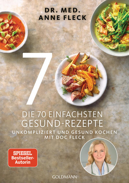 Kochen sollte Spaß machen und unkompliziert sein. Davon ist die bekannte Ernährungsmedizinerin Anne Fleck überzeugt. Deshalb orientiert sie sich in Die 70 einfachsten Gesund-Rezepte ohne rigide Dogmen am Stand der Wissenschaft, gibt Einkaufstipps und informiert über Etiketten sowie Zusatzstoffe. Ihr Ziel: einen einfachen Ausweg aus dem Dschungel der kursierenden Ernährungs-Hypes aufzeigen und mit der Freude am gesunden Essen anstecken. Gemeinsam mit der Spitzenköchin Su Vössing entwickelte sie dafür 70 Rezepte, die einfach, aber ausgeklügelt sind und ganz ohne komplizierte Nährstofftabellen auskommen. Gesund essen kann so leicht sein! Ausstattung: 4-farbig, ca. 85 Farbfotos