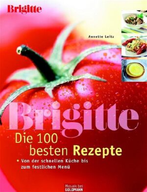 Das Beste aus BRIGITTE, den tollen "Viva"-Beilagen und dem neuen, praktischen "Cookie"-Kochmagazin. Soll es schnell gehen, für die große Runde reichen oder mal was ganz Exotisches sein? In diesem Buch ist das richtige Rezept blitzschnell gefunden - von Profis entwickelt und erprobt. Auch für die Alltagsküche geeignet. Für viele sind die Rezepte der BRIGITTE die Highlights eines jeden Heftes. Die 100 besten hat Annette Leitz für dieses Buch zusammengestellt: Rezepte für jeden Tag, jeden Geschmack und jeden Anlass. Ob ein einfaches Gericht oder ein exquisites Mahl, preiswerte oder erlesene Zutaten, leichte oder herzhafte Küche - in diesem Buch findet jede(r) garantiert das Richtige. Wie im Heft und in den tollen "Viva"-Beilagen gibt es leckere Rezepte für die unterschiedlichsten Anlässe: für klassische Gerichte, ungewöhnliche Menüs, exotische Variationen oder herzhafte Hausmannskost. Die Auswahl ist groß: Hier findet sich Köstliches aus fernen Ländern, Exquisites für die Festtagstafel, Ideenreiches wenn's mal schnell gehen muss, Highlights der Saison, stets gern gesehene Klassiker u. v. a. m. Obendrein gibt's praktische Hinweise zum Vorbereiten und zur Zubereitung der Gerichte sowie wertvolle Küchentipps. Mit diesem BRIGITTE Jubiläumsbuch macht das Kochen Spaß und klappt garantiert ganz entspannt.