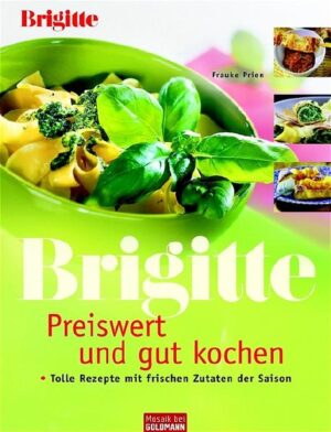 Ob für den täglichen Einkauf oder für Gäste - gutes Essen muss nicht teuer sein. Vorausgesetzt, man weiß, wo und wann man was am günstigsten einkauft. Für Frauke Prien kein Problem. Sie hat rund 90 preiswerte und dennoch köstliche Gerichte ausgewählt. Die Rezepte ihres Buches sind nach den vier Jahreszeiten gegliedert, denn Obst und Gemüse sind in ihrer Saison am günstigsten. Gesunder Nebeneffekt: Die Produkte sind dann ausgereift, enthalten die meisten wertvollen Inhaltsstoffe und haben das volle Aroma. Da gibt es Energiespender für den Frühling, bunte Sommergerichte, Herzhaftes für den Herbst und schmackhafte Winterkost mit preiswertem Fleisch und Fisch