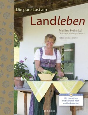 Marlies Heinritzi lädt ein, die pure Landlust zu entdecken.Dieses Buch riecht nach frisch gemähtem Gras und würzigen Kräutern, nach Gärten voller Blumen und reifen Früchten. Marlies Heinritzi macht Lust aufs Landleben, darauf, die Vielfalt und Fülle der Natur zu genießen. Im Lauf der Jahreszeiten zeigt sie, was man aus den Schätzen aus Garten, Wald und Wiese alles machen kann: Über 60 Koch- und Backrezepte zu traditionellen Gerichten, bewährte Rezepturen aus Garten- und Heilkräutern sowie alte Handwerkstechniken, wie Schablonenmalerei oder Stoffdruck, laden zum Selbermachen ein. Wer sich nach Bewahrtem und Bewährtem, Nachhaltigkeit und einem Leben im Einklang mit der Natur sehnt, wird hier fündig.