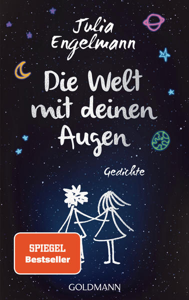 Bezaubernde neue Gedichte von Nr.1-SPIEGEL-Bestsellerautorin Julia Engelmann. »Wenn mir Regenbögen wie Graustufen erscheinen, denk ich daran, wie du gesagt hast: ›Schau dir diese Farben an!‹, und alles wird wieder bunt. Du hast dich gefragt, was bleiben wird: Ich sehe die Welt mit deinen Augen.« In bewegenden Gedichten spürt Julia Engelmann dem Glück und den großen und kleinen Fragen des Lebens nach: Woran denkst du? Wer sind wir? Wie gehen wir mit Neuanfang, Sehnsucht und Veränderung um? Wie finden wir neue Blickwinkel? Aus ihren Versen erklingt die Botschaft: Das Leben ist einzigartig, es gibt so viel Wundervolles zu entdecken, also lass uns gemeinsam um die Sonne fliegen und die Welt mal mit anderen Augen betrachten. Gefühlvolle Poesie, die Mut macht und das Herz berührt - liebevoll von der Autorin selbst illustriert. Ausstattung: mit s/w Illustrationen