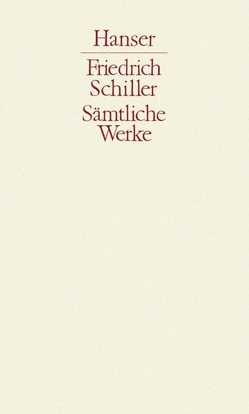 Der neue "Hanser-Schiller" in fünf Bänden. Außer den bewährten und zuverlässigen Texten bietet die Ausgabe eine Kommentierung, die die jüngsten germanistischen und historischen Erkenntnisse textbezogen zugänglich macht. Es ist an der Zeit, Schiller neu zu lesen: diese Ausgabe lädt dazu ein.