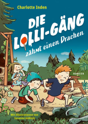 Ein neues Abenteuer für Lotti, Tom und Theo - Band 2 der Lolli- Gäng- Reihe von Charlotte Inden, witzig illustriert von Susanne Göhlich In ihrer Fantasie werden Theo, Tom und Lotti diesmal zu Rennfahrern, Piratinnen, Drachenreitern und Ritterinnen. Und was da in ihrer Gasse im Schatten eines Torbogens lauert, das kann doch nur ein Drache sein, oder? Nur, was fängt man mit einem Drachen an? Da ist die Unterstützung durch echte Rittersleute gefragt, mit edlem Herzen und viel Mut. Erstaunlicherweise können die in vielerlei Gestalt daherkommen: Da wäre Penelope, die nicht an Drachen glaubt. Eigentlich. Oder der fiese Nils, der immer den Pausenhof unsicher macht. Bis jetzt. Aber die Begegnung mit einem - beinahe - echten Drachen verändert jeden. Also: Abenteuer gibt es überall, man muss nur richtig hinschauen!