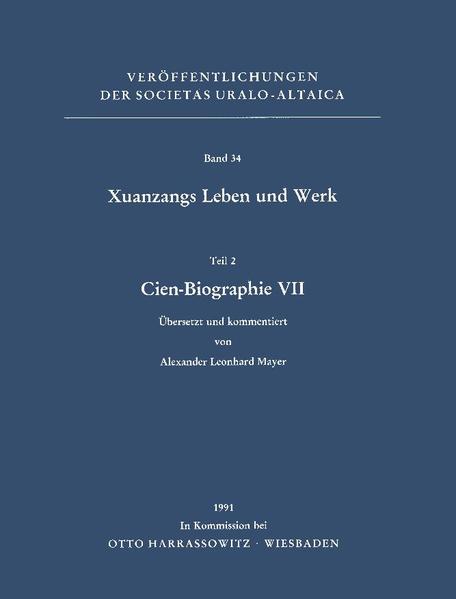 Die Indienreise des chinesischen Mönchs Xuanzang (600-664 n. Chr.) ist in jüngster Zeit durch die romanhafte Ausgestaltung seines Reiseberichtes („Die Reise nach dem Westen“) auch bei uns populär geworden. Xuanzang brachte zahlreiche buddhistische Texte nach China. Seine Übersetzungen dieser Schriften sind Höhe- und Wendepunkt der chinesischen Übersetzungswissenschaft. Xuanzangs Biographie aus der Feder seiner Schüler Huili und Yancong, die auch in alttürkischer Übersetzung vorliegt, findet seit dem 19. Jahrhundert das lebhafte Interesse der westlichen Orientalistik. Trotzdem erscheint erst jetzt mit der herausgeberisch von Alexander Leonhard Mayer und Klaus Röhrborn betreuten deutschen Ausgabe erstmals eine vollständige Übersetzung in eine westliche Sprache. Die Übersetzung beginnt mit Teil 2 (ISBN 978-3-447-03135-6), während sich Teil 1 (ISBN 978-3-447-03134-9) mit Leben und Schaffen Xuanzangs befasst sowie mit der Entstehungs- und Überlieferungsgeschichte der Biographie von Huili-Yancong. Die Übersetzung (ISBN 978-3-447-03144-8) erschließt die Bücher der chinesischen Originalversion und die der alttürkischen Übersetzung.